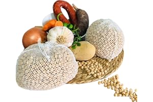 LACOSVI Bolsa de Cocina, 20x15cm Nylon, 2 Mallas De Cocción de 1Kg, Reutilizables Aptas para Cualquier Tipo de Olla a Presión para Cocinar Legumbres, Garbanzos Disfruta de Cocinar un Delicioso Cocido