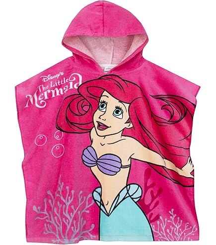 United Labels Paw Patrol Badeponcho für Mädchen, Lila, Skye Everest Marshall, 50 x 100 cm, 100% Baumwolle, Kinder Badehandtuch mit Kapuze, Handtuch Poncho