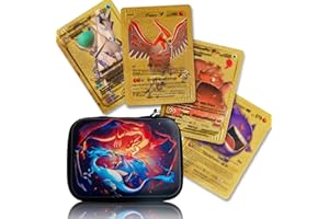 PAGEMS Cartas Poke-Gold,Juegos de Batalla,2023 New Version Espanol,Mejores Ideas para Regalos,Colecciones(88 Cartas)
