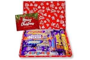 HEAVENLY BOXES Christmas Delight Chocolate Gift Box – For Secret Santa, Colleague Staff Appreciation, Stocking Filler, and Holiday Celebrations – Festive Treat for Friends, Family, and Coworkers