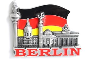 DESIGNO 3D miasto metalowe magnesy na lodówkę kraj wakacje pamiątka Londyn Paryż Nowy Jork Berlin Dubaj Amsterdam Rzym Praga Mediolan Barcelona Wenecja (Berlin)