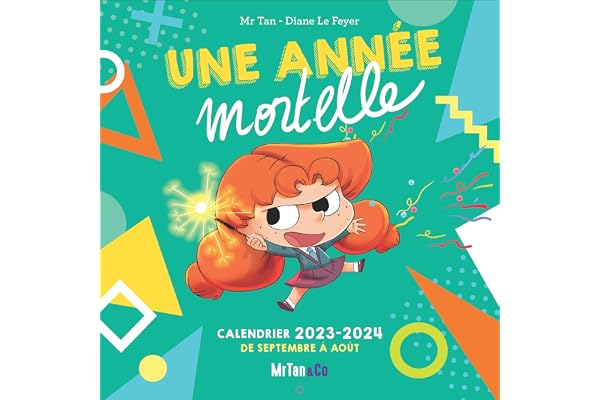 Calendrier mural Mortelle Adèle (septembre 2023 - août 2024)