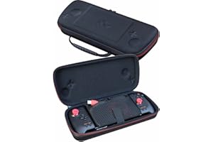 ButterFox Slim Grip Carrying Case for Hori Split Pad Pro with Handle - Black/Red