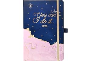 INDEME 2025-2026 Academic Diary - A5 Diary 2025-2026 Week to View, Aug. 2025 - Jul. 2026, Diary for Your Daily Planner, Hardcover - Blue and Pink, 21.3 x 14.7 x 1.6 cm