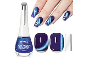 SUPWEE Cat Eye lakier do paznokci z magnesem, 16 ml, Quick Drying, magnetyczny lakier do paznokci High Gloss Cat Eye Gel szybkoschnący lakier żelowy bez lampy UV Nail Polish do majsterkowania i użytku