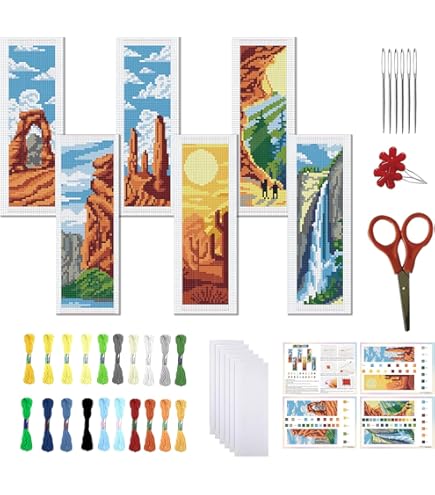 2 Marque Pages à Broder Point De Croix - Chien Et Chat - Vervaco