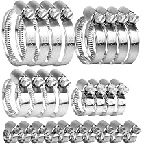 10 fascette stringitubo in acciaio inox, fascette stringitubo in