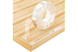 Vicloon Paraspigoli Per Bambini, 10M Trasparenti Protezione Angolo Bambino Autoadesiva PVC, Extra Spesso Copri Angoli per Bambini, Para Spigoli per Mobili Paraspigoli Muro Angolari per Tavoli Cassetti