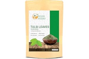 Herbs Botanica Tulsi Powder Tulasi Holy Basil Tulsi Powder Ocimum Sanctum 5.3 Oz / 150 Gms, Qasil Leaf Pot Indian Cleanse