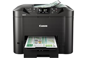 ‎CANON Canon Maxify MB5450 4-in-1 Farbtintenstrahl-Multifunktionsgerät (Drucken, Kopieren, Scannen und Faxen, 4 XL-Tinten, Duplex, USB, LAN/WLAN,D- ADF) schwarz