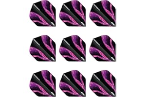 ‎RED DRAGON RED DRAGON Hardcore Premium Standard Extra Thick - 100 mikronów - loty do rzutek 3 zestawy w opakowaniu (łącznie 9 lotków do rzutek) - profesjonalne akcesoria do rzutek