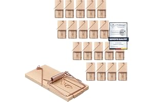 20 x Mausefalle Schlagfalle VonBueren | plastikfrei | Mausefallen aus Holz | giftfreie Mäusefalle | Mouse Trap | Made in Germany