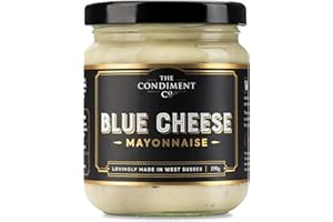 The Condiment Company Blue Cheese Mayonnaise 190g, Indulgent Blue Cheese Dip and Dressing, for Steak, Wings & Salad