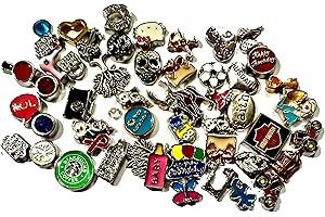 CraftworkGB Floating Charms - Bulk Buy 50 Pack