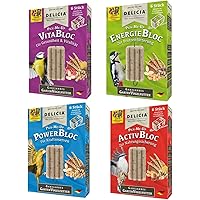Delicia PICK-ME-UP Probierset EnergieBloc, ActivBloc, VitaBloc, PowerBloc, Wildvogelfutter Energiefutter, 4 x 6er Pack