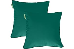 Gardenista 24" Garden Scatter Cushion | Outdoor Water Resistant Garden Furniture Pillow | Soft and Comfy Patio Furniture Cushions | Throw Pillows for Sofa, Couch, Balcony - 2 Pack (Green)