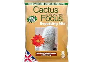 GROWTH TECHNOLOGY CACTUS Soil -CACTUS Focus Repotting mix 8 litre (1), Brown