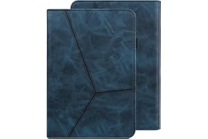 GLANDOTU Case for Samsung Galaxy Tab S10 FE 2025 10.9" /S9 FE 5G 10.9" /S9 11 inch 2023 Case, Lightweight Folio Flip Wallet PU Leather Tablet Cover with Fold Stand and Stylus pen & Pen Holder -Blue