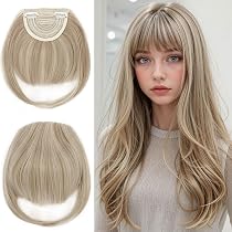 FRCOLOR Clip-in Pony Aus Kunsthaar – Luftige Fransen, Einfach Zu Tragen, Für Jeden Look