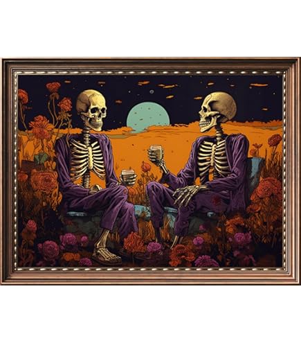 YEESAM ART Kreuzstich-Set „Van Gogh Sternenh Nacht“ – 11 CT, 59x45 Cm, Vorgedruckt, Für Anfänger & Erwachsene