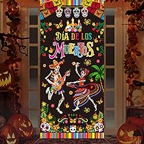 Accessoires Décoration Thème Mexicain Dia De Los Muertos Décoration à Suspendre Mariée - Objet De Decoration De Fete Drapeaux Halloween Marié Mariée