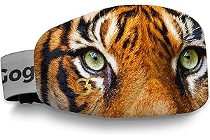 GogglesCover Premium Protective ski and snowboard goggles cover, tiger design
