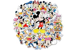 Gfamous Mickey Mouse Pegatinas 100 Unidades Pegatinas de Mickey,Pegatinas de Mickey,Pegatinas Infantiles Pared Minnie Pegatinas Infantiles Pegatinas para Portátiles, Automóviles,Impermeable Stickers
