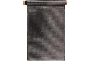 CALIWILL Carbon Fiber Fabric Roll 6.5ft x 12”Fabric Mesh Carbon Fiber Cloth Carbon Fiber Sheet Pure Fabric Roll for Cars for Structural Reinforcement on Concrete Walls, Basements, Boats DIY Projects