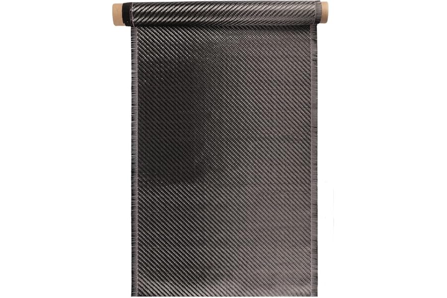 Carbon Fiber Fabric Roll 6.5ft x 12”Fabric Mesh Carbon Fiber Cloth Carbon Fiber Sheet Pure Fabric Roll for Cars for Structural Reinforcement on Concrete Walls, Basements, Boats DIY Projects