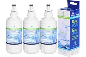 AQUAHOUSE 3x AH-LEB Kompatibel Wasserfilter für Liebherr Kühlschrank mit Gefrierfach 7440002, 7440000, 53-WF-26LR, 7731240, 7731240-00, 440002, CNes