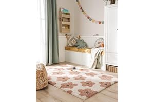 ‎BENUTA benuta Lytte Kinderteppich Gobi - Rosa 160x230 cm - Kunstfaser - Rechteckig & im Style: Kindermotive, Scandi Living - Pflegeleicht für Kinderzimmer, Wohnzimmer, Schlafzimmer