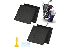 T TAKONE 2 Sätze Motorrad Kennzeichenhalter, 180x200mm Motorrad Kennzeichen Klett, Selbstklebend Klett Anti-Fall-Klebe