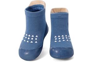 MASOCIO Chłopięce dziewczęce skarpety buty dziecięce pierwsze buty do chodzenia miękka gumowa podeszwa antypoślizgowe skarpety buty