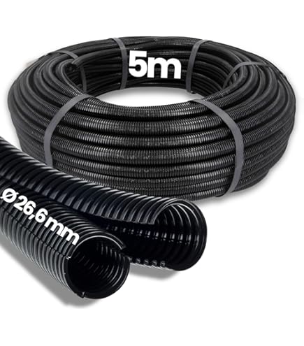 Doppelwellrohr 50 M, 50 Mm – Für Elektrokabel, Mit Glattem Innenrohr & Verbindungsstücken