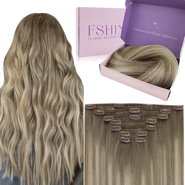 GLOBAL EXTEND Clip-in-Extensions Aus 100% Echthaar – Nahtlos, 60 Cm, Dunkelbraun