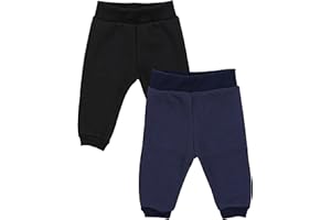 TupTam Pumphose Baby Jungen Winter 2er Pack – Warme Baby Hosen Jungen aus Baumwolle mit Fleece-Innenseite