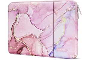 MOSISO Pokrowiec na laptopa poliestrowa pionowa torba z kieszenią marmurową MO-MBH216