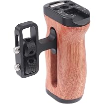 Impugnatura Laterale Hersmay Per Fotocamera DSLR E Mirrorless – Alluminio Leggero Con Viti 1/4″ E Scarpa Fredda, Regolabile Per Destri E Mancini
