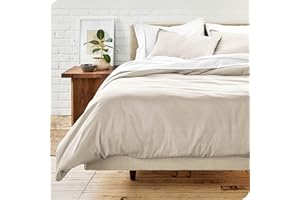 ‎BARE HOME Bare Home - Bettwäsche-Set 155 x 200 cm - 1 Bettbezug + 2 Kissenbezüge, Oeko-TEX Standard 100, (155 x 220/80 x 80 x 2), Sand