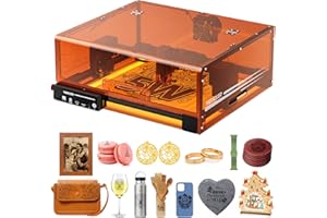 Woxcker Machine de gravure laser L2 MAX 5,5 W avec boîtier CNC 0,01 mm Haute précision Gravure laser et découpe pour bois, métal, verre, convient aux débutants