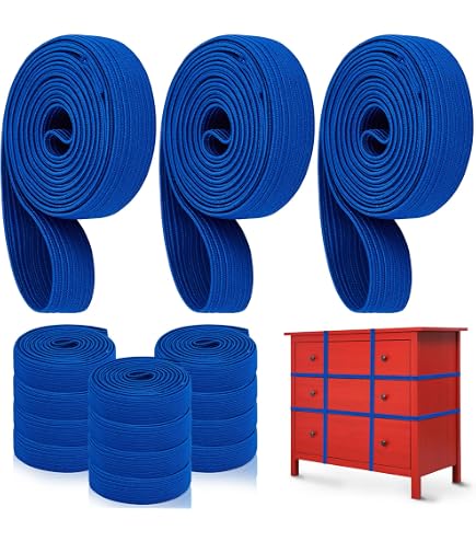 Variety Pack Of 12 Moving Rubber Bands - 30, 36, And 42 Inch Fully Stretchable | Tie-Down Straps For Moving & Storage
