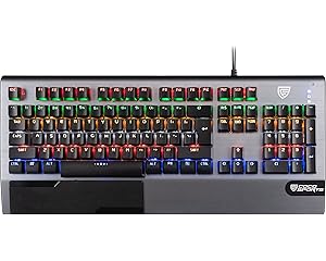 Coconut K18 Rage Mechanical Gaming Keyboard, Heavy Duty Aluminium Body, All Anti-Ghosting Keys, 1.8M Cable with Golden USB Co