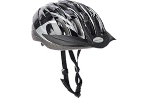 Raleigh - CSH115LM - Infusion Lightweight Adjustable Unisex Cycling Helmet Size 58-62cm in Black and Silver