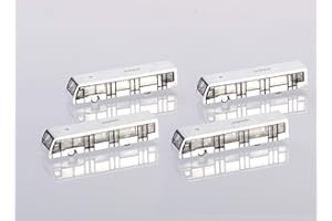 herpa-533706 Herpa Juego de autobús para el Aeropuerto 4 en 1, en Miniatura, para artesanías y recolección, Multicolor, Small (533706)