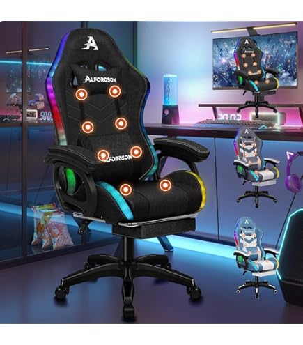 Ranqer Halo gamestoel RGB / LED licht wit