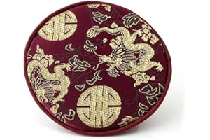 Pad für Klangschale mit verschiedenen tradionellen Mustern Ø ca. 13 cm -9865- (violett Drache) in verschiedenen Farben erhältlich