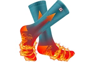 Svpro Calzini riscaldati elettrici 3 Impostazioni di Calore Batteria a Funzionamento di Ricarica riscaldato Calzini Invernali Calzini Riscaldamento Fino a dodici Ore