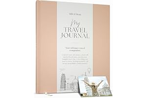 BIBI & BEAU Travel Planner & Holiday Journal for 16 Trips – Adventure Scrapbook, Bucket List & Travel Diary for Women, Men & Couples – Gift for Travellers