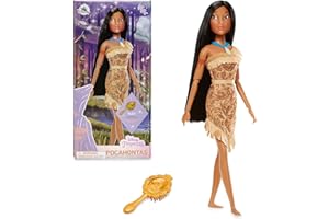 Disney Store Poupée pour Enfants Pocahontas, 29 cm, avec Brosse à détails moulés, Jouet entièrement articulé et travaillé - Convient aux 3 Ans et Plus