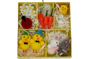 ACL STORES Easter Bonnet Decorating Set | Easter Bonnet Making Kit | Easter Chicks Eggs | Easter Carrots | Shredded Paper | Easter Bunny | Daisy | Easter Hat Making Set | Easter School Acitivity Arts & Craft (1)